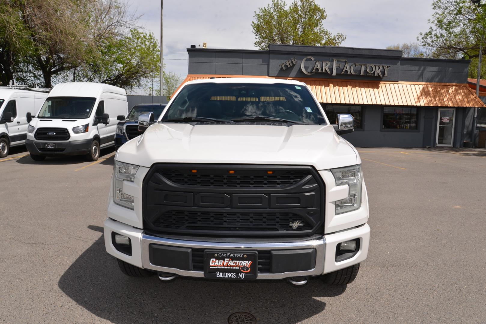 2015 White Platinum Metallic /Black Leather Ford F-150 Platinum FX4 (1FTFW1EG5FF) with an 3.5 Ecocoost Twin Turbo V6 engine, 6-Speed Automatic transmission, located at 4562 State Avenue, Billings, MT, 59101, (406) 896-9833, 45.769516, -108.526772 - 2015 Ford F-150 Platinum SuperCrew 6.5-ft. Bed 4WD - Extra clean! 3.5L V6 Ecoboost Twin Turbo Engine - 6 speed automatic transmission - 4WD - 135,146 miles - Inspected and serviced - copy of inspection and work performed as well as a full vehicle history report provided Platinum Series - cli - Photo#3